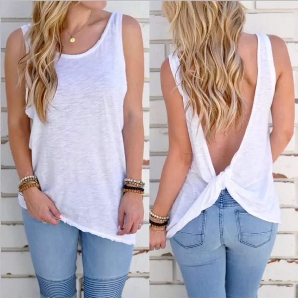 Twisted Backless Tank